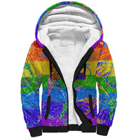 Sydney Mardi Gras Personalized Sherpa Hoodie Pride Rainbow Glitter Colorful Style - Wonder Print Shop
