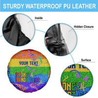 Sydney Mardi Gras Personalized Spare Tire Cover Pride Rainbow Glitter Colorful Style - Wonder Print Shop