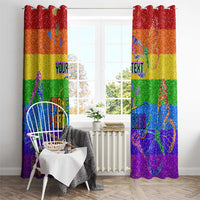 Sydney Mardi Gras Personalized Window Curtain Pride Rainbow Glitter Colorful Style - Wonder Print Shop