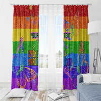 Sydney Mardi Gras Personalized Window Curtain Pride Rainbow Glitter Colorful Style - Wonder Print Shop