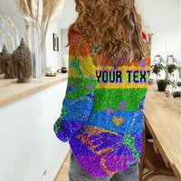 Sydney Mardi Gras Personalized Women Casual Shirt Pride Rainbow Glitter Colorful Style - Wonder Print Shop