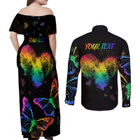 It's In My DNA LGBT History Month Couples Matching Off Shoulder Maxi Dress and Long Sleeve Button Shirt LT9 - Wonder Print Shop