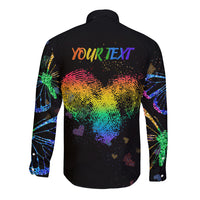 It's In My DNA LGBT History Month Long Sleeve Button Shirt - Wonder Print Shop