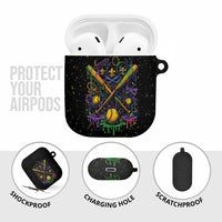 Mardi Gras Dripping AirPods Case Baseball Ice Cream Drip - Wonder Print Shop