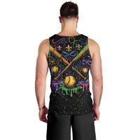 Mardi Gras Dripping Men Tank Top Baseball Ice Cream Drip - Wonder Print Shop