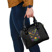 Mardi Gras Dripping Shoulder Handbag Baseball Ice Cream Drip - Wonder Print Shop