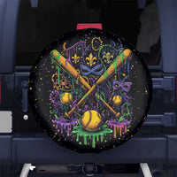 Mardi Gras Dripping Spare Tire Cover Baseball Ice Cream Drip - Wonder Print Shop