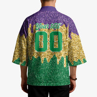 Custom Mardi Gras Dripping Kimono Baseball Sparkling Drip Motif - Wonder Print Shop