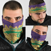 Custom Mardi Gras Dripping Neck Gaiter Baseball Sparkling Drip Motif - Wonder Print Shop