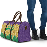 Custom Mardi Gras Dripping Travel Bag Baseball Sparkling Drip Motif - Wonder Print Shop