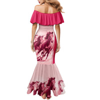 Kentucky Horse Racing Personalized Family Matching Mermaid Dress and Hawaiian Shirt Pink Out LT9 - Wonder Print Shop