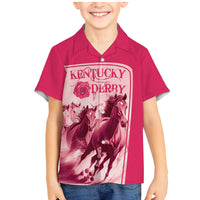 Kentucky Horse Racing Personalized Family Matching Mermaid Dress and Hawaiian Shirt Pink Out LT9 - Wonder Print Shop