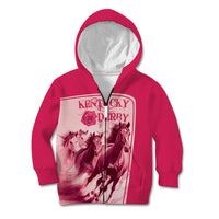 Kentucky Horse Racing Personalized Kid Hoodie Pink Out - Wonder Print Shop