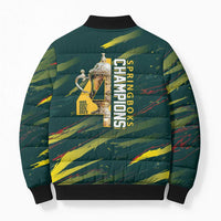 South African Four-time Champions Bomber Puffer Jacket World Rugby Team Springboks