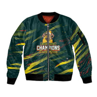 South African Four-time Champions Sleeve Zip Bomber Jacket World Rugby Team Springboks
