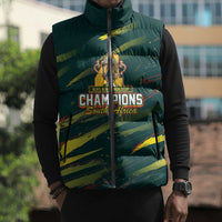 South African Four-time Champions Sleeveless Puffer Jacket World Rugby Team Springboks