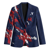 Custom France Rugby Pride Blazer XV de France Flame Fire Style