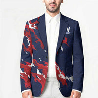Custom France Rugby Pride Blazer XV de France Flame Fire Style