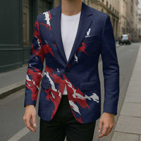 Custom France Rugby Pride Blazer XV de France Flame Fire Style