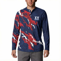 Custom France Rugby Pride Button Sweatshirt XV de France Flame Fire Style