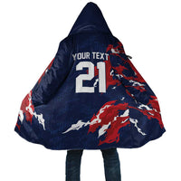 Custom France Rugby Pride Cloak XV de France Flame Fire Style