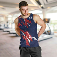 Custom France Rugby Pride Men Tank Top XV de France Flame Fire Style