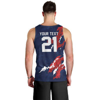 Custom France Rugby Pride Men Tank Top XV de France Flame Fire Style
