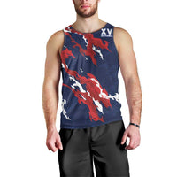 Custom France Rugby Pride Men Tank Top XV de France Flame Fire Style