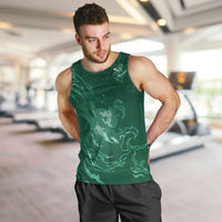 Custom Ireland Rugby Pride Men Tank Top Celtic Shamrock Flame Fire Style