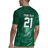 Custom Ireland Rugby Pride Rugby Jersey Celtic Shamrock Flame Fire Style
