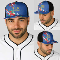 Italy Rugby Pride Baseball Net Cap Gli Azzurri Flame Fire Style