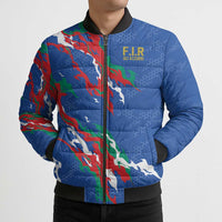 Custom Italy Rugby Pride Bomber Puffer Jacket Gli Azzurri Flame Fire Style