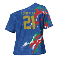 Custom Italy Rugby Pride Cross Shoulder Shirt Gli Azzurri Flame Fire Style