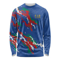 Custom Italy Rugby Pride Long Sleeve Shirt Gli Azzurri Flame Fire Style