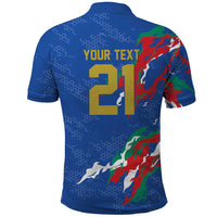 Custom Italy Rugby Pride Polo Shirt Gli Azzurri Flame Fire Style