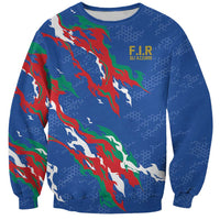 Custom Italy Rugby Pride Sweatshirt Gli Azzurri Flame Fire Style