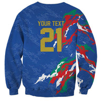 Custom Italy Rugby Pride Sweatshirt Gli Azzurri Flame Fire Style