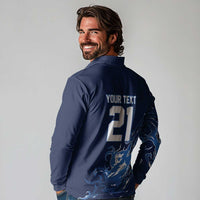 Custom Scotland Rugby Pride Long Sleeve Polo Shirt Thistle Flame Fire Style