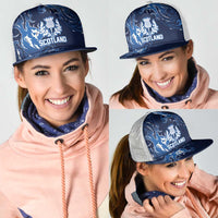 Scotland Rugby Pride Mesh Trucker Cap Thistle Flame Fire Style
