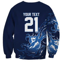 Custom Scotland Rugby Pride Sweatshirt Thistle Flame Fire Style