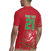 Custom Wales Rugby Pride Rugby Jersey Cymru Three feathers Flame Fire Style