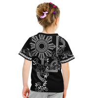 Filipino Sun Tribal Tattoo Kid T Shirt Philippines Inspired Barong Simple Black - Wonder Print Shop