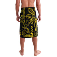 Filipino Sun Tribal Tattoo Lavalava Philippines Inspired Barong Simple Gold - Wonder Print Shop