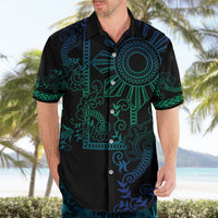 Filipino Sun Tribal Tattoo Hawaiian Shirt Philippines Inspired Barong Blue Art - Wonder Print Shop
