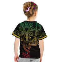 Filipino Sun Tribal Tattoo Kid T Shirt Philippines Inspired Barong Reggae Art - Wonder Print Shop