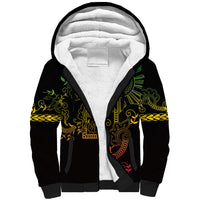 Filipino Sun Tribal Tattoo Sherpa Hoodie Philippines Inspired Barong Reggae Art - Wonder Print Shop