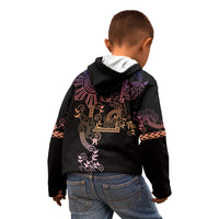 Filipino Sun Tribal Tattoo Kid Hoodie Philippines Inspired Barong Pink Art - Wonder Print Shop