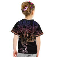 Filipino Sun Tribal Tattoo Kid T Shirt Philippines Inspired Barong Pink Art - Wonder Print Shop