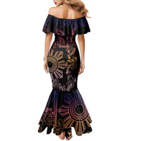 Filipino Sun Tribal Tattoo Mermaid Dress Philippines Inspired Barong Pink Art - Wonder Print Shop