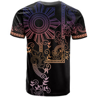 Filipino Sun Tribal Tattoo T Shirt Philippines Inspired Barong Pink Art - Wonder Print Shop